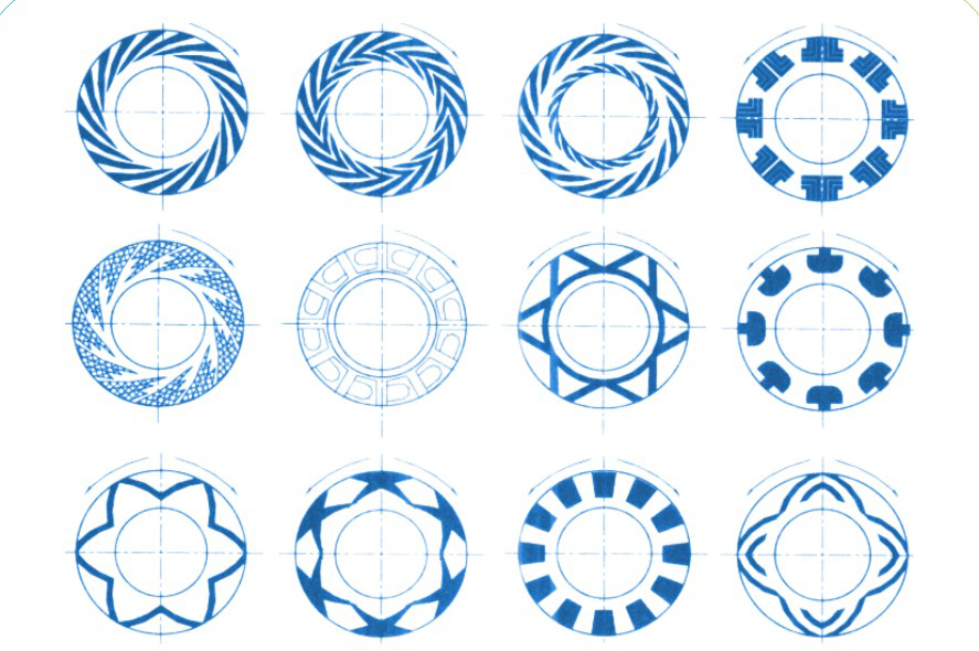 1氣膜密封的最具典型的端面結構形式圖
