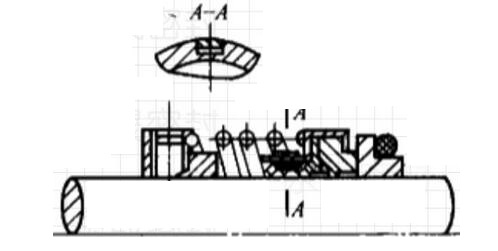 動(dòng)環(huán)的突耳傳動(dòng)的結(jié)構(gòu)圖