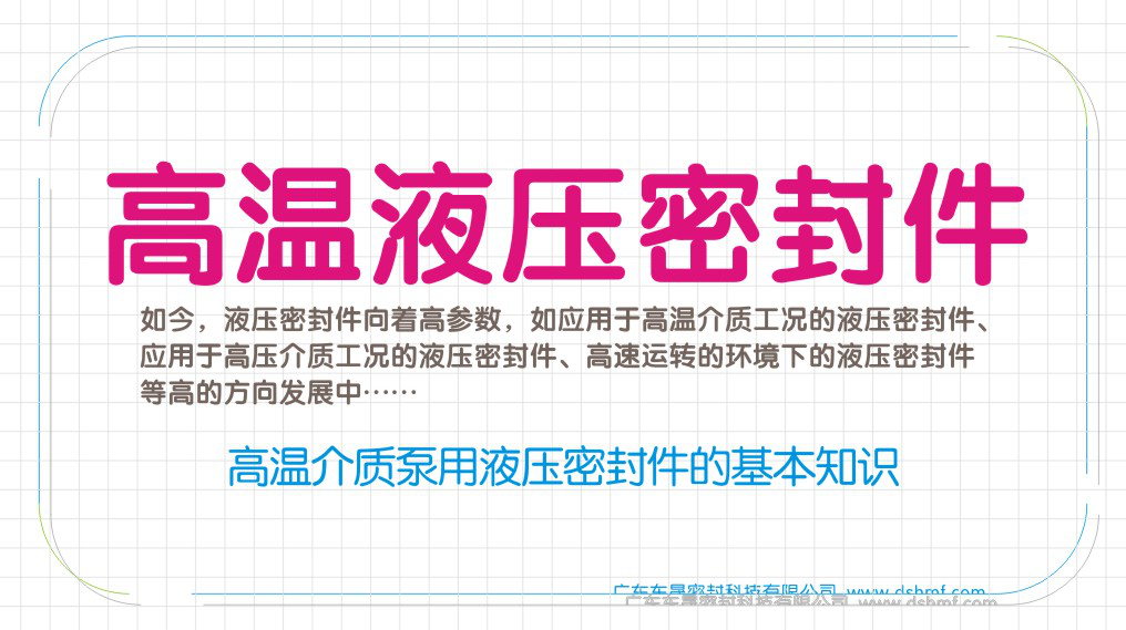 高溫介質泵用液壓密封件的基本知識圖