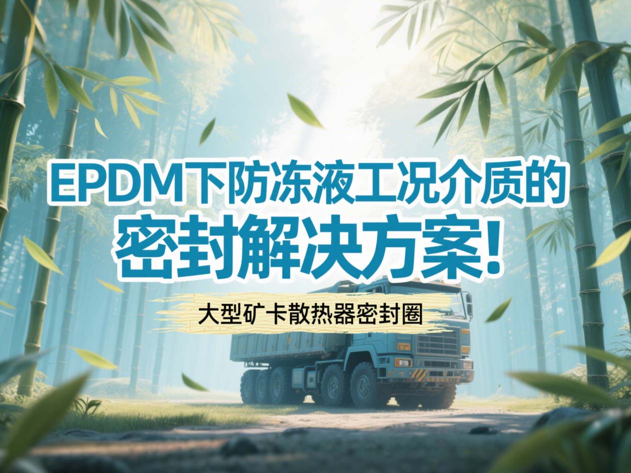 大型礦卡散熱器密封圈 ? EPDM下防凍液工況介質的密封解決方案！
