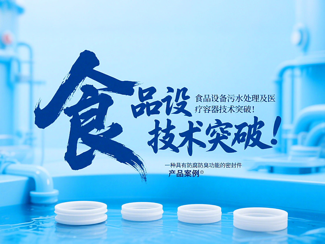 專利產品案例 ? 一種具有防腐防臭功能的密封件：食品設備污水處理及醫療容器技術突破！