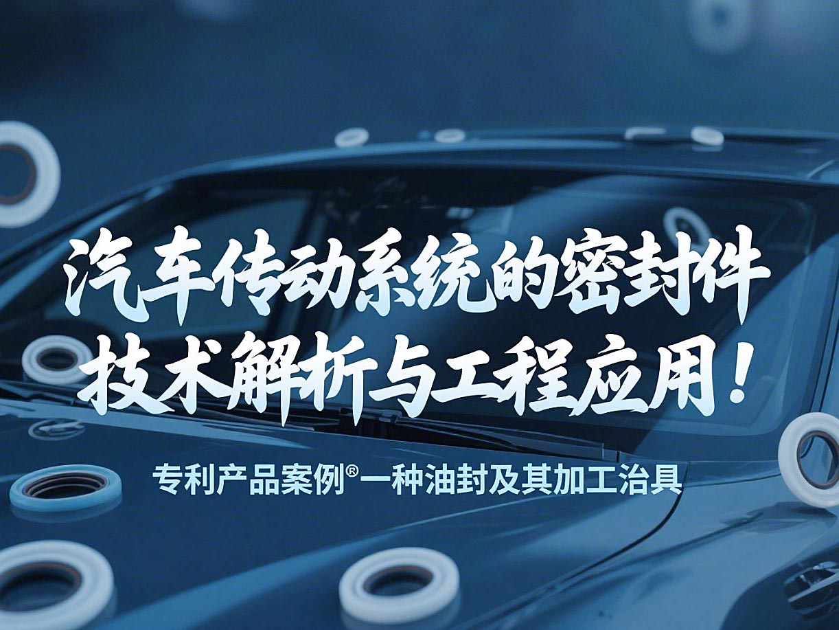 專利產品案例 ? 一種油封及其加工治具：汽車傳動系統的密封件技術解析與工程應用！