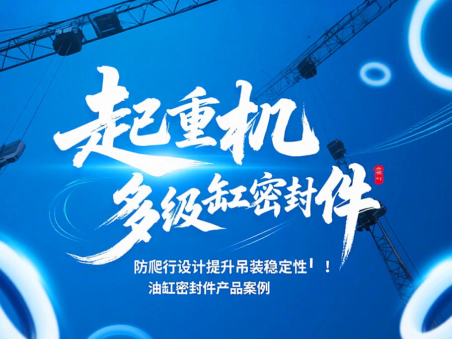 起重機(jī)多級油缸密封件！防爬行設(shè)計提升吊裝穩(wěn)定性?！
